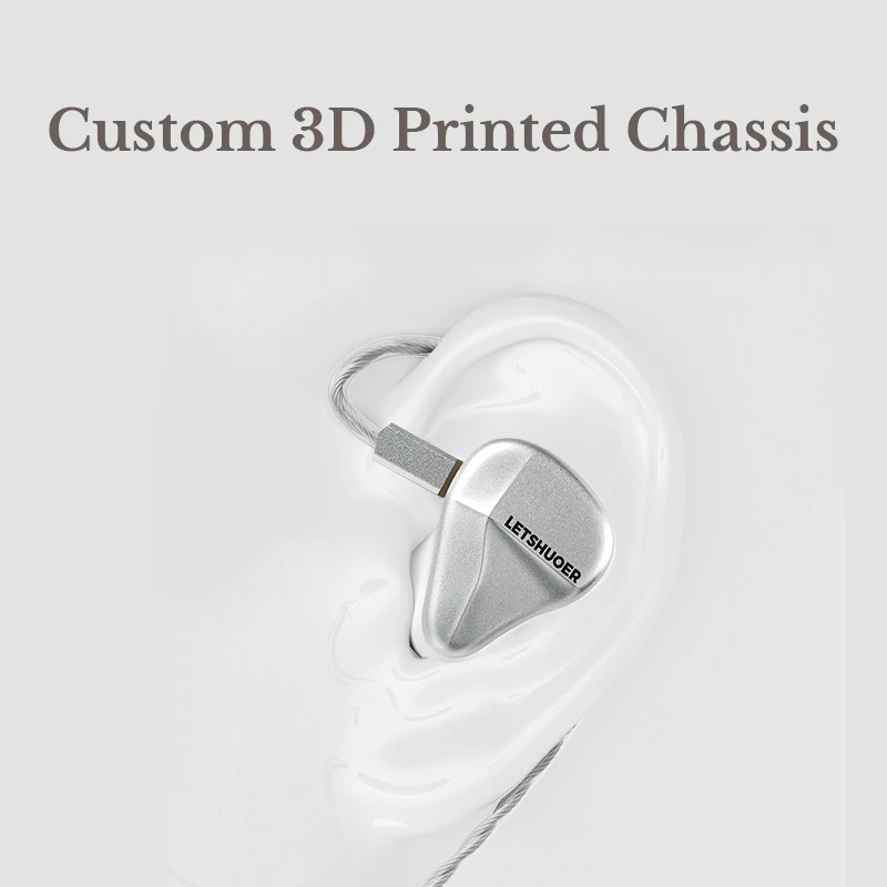 LETSHUOER Cadenza4 wired IEM Hifi earphones Beryllium coated