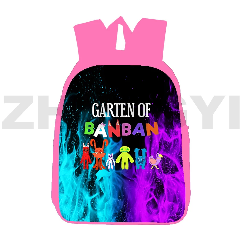 

3D Cartoon Garten of BanBan 2 Bag Pink Anime Garten of BanBan Children Backpacks for School Teenagers Girls 12/16 Inch Book Bag