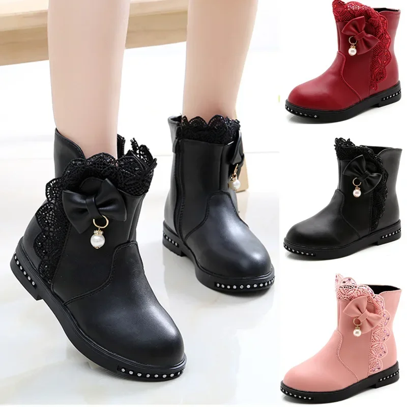 Girls Autumn Winter Cotton Boots