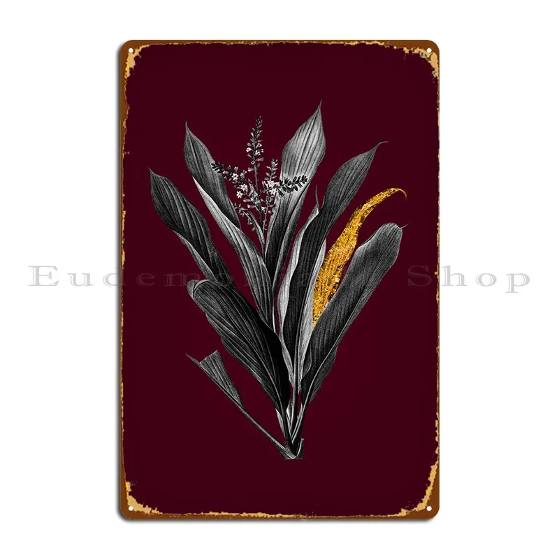 Cordyline-póster de placa de Metal para vino Fruticosa, cartel de estaño con estampado Vintage de Cinema Club, cocina