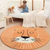 Nordic Cute Round Carpets for Living Room Home Bedroom Kids Room Rug Children Room Bedside Reading Area Decor Non-slip Floor Mat 4