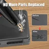 Upgraded 2 in 1 Plastic Welding Kit Hot Stapler Soldering Gun 6/4 Types Staples for Car Bumper Repair 200W Welder Machine Repair 4