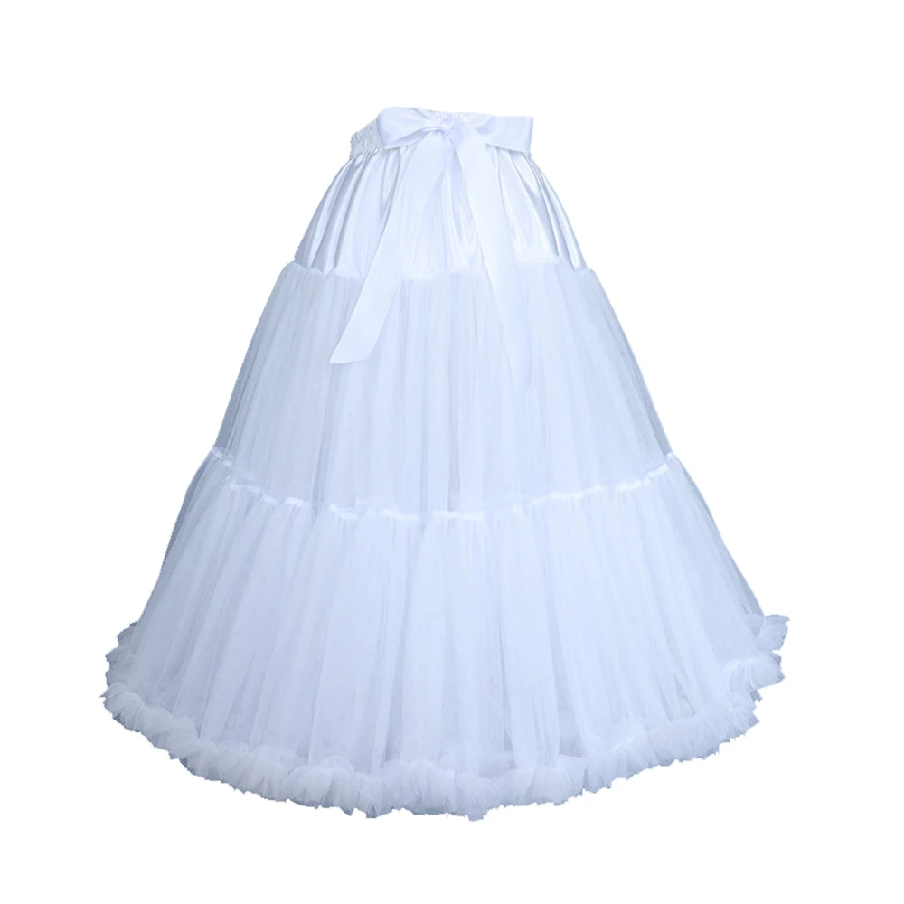 Fashion Puffy Layered Tulle Skirt Fluffy Underskirt Short Petticoat Lolita Cosplay Crinoline Petticoat Dance Prom Dress 65CM