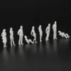 1:50 White Figures Architectural Model Human Scale HO Model Plastic Peoples,10 Pieces 3