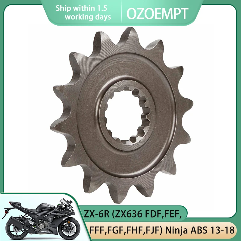 

OZOEMPT 520-16T Motorcycle Front Sprocket Apply to ZX-6R (ZX636 EDF,EEF,EFF,EGF,EHF,EJF) Ninja,(ZX636 FDF,FEF,FFF,FJF) Ninja ABS