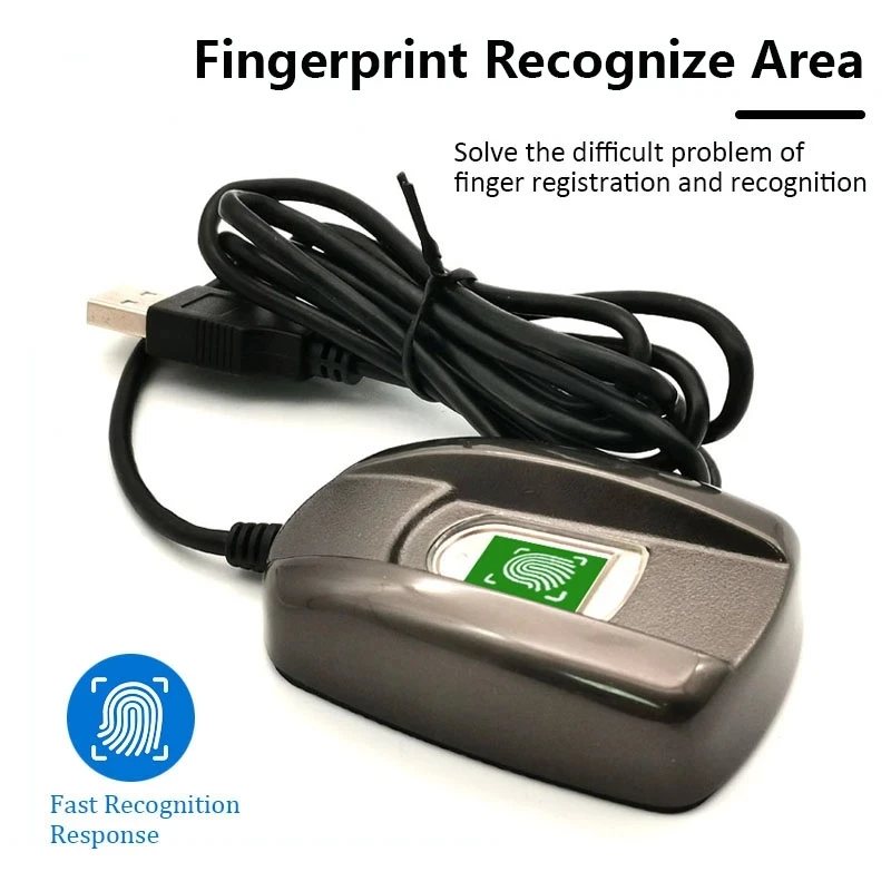 

500DPI Semiconductor Biometric USB Fingerprint Reader Scanner Free Support SDK For Applicable To Windows Linux Android Systems