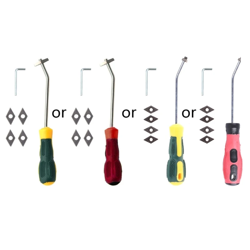Tile Cleaner Tool Portable Tungsten Steel Ceramic Tile Grout Remover Ceramic Tile Cleaner Angled Grout Scraping Rake Tool Cleaning
