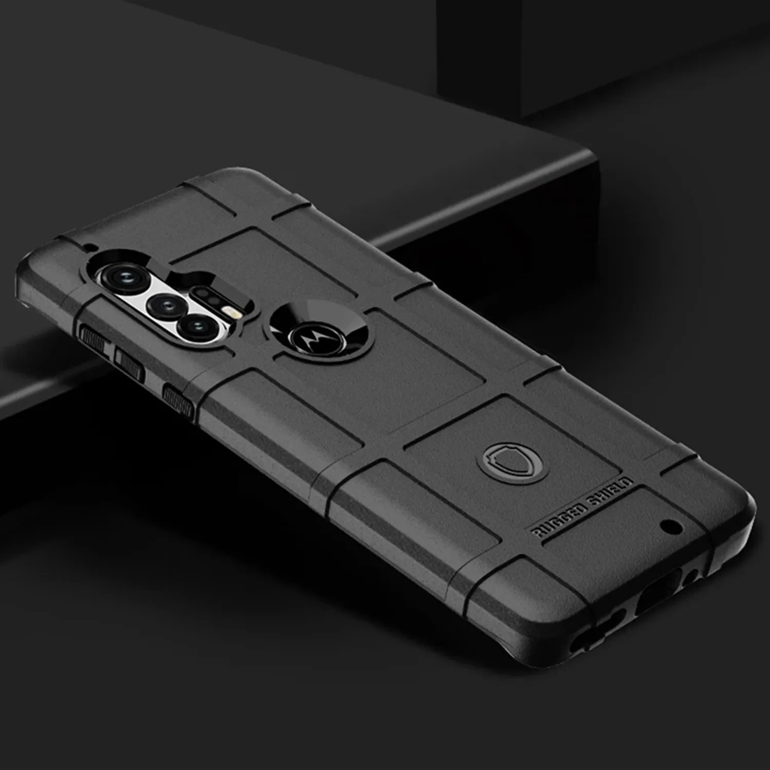 Armor Shield Anti-Knock Protection Matte Back Cover - Rubber Phone Case