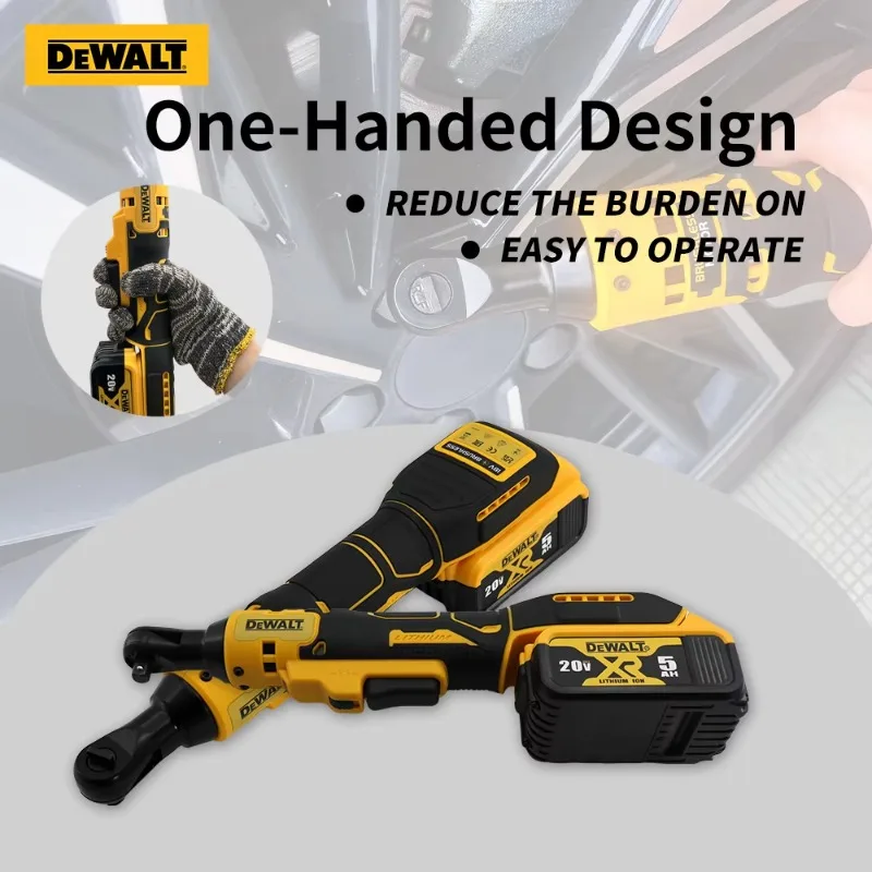 Dewalt DCF512 래칫 직각 렌치 무선 드라이버 다기능 가변 속도 파워 렌치 LED 전동 공구