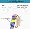 5M Rainbow Long Rope Group Skipping Children Students Speed -Fit Jump With Anti-Slip Handle School Elementary Outdoor Sports 2