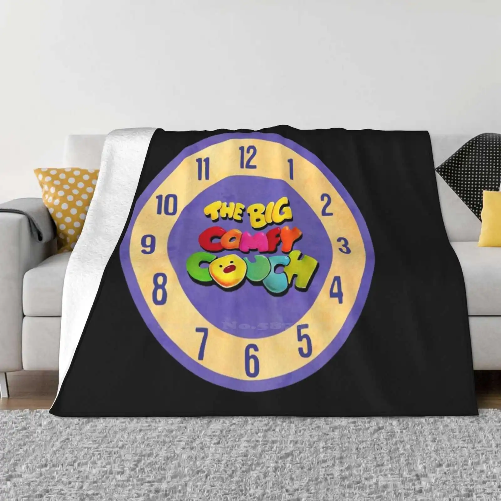 

The Big Comfy Couch Clock Soft Warm Throw Blanket The Big Comfy Couch Childhood Shows I Love The 90S Nostalgic Nostalgia Tv