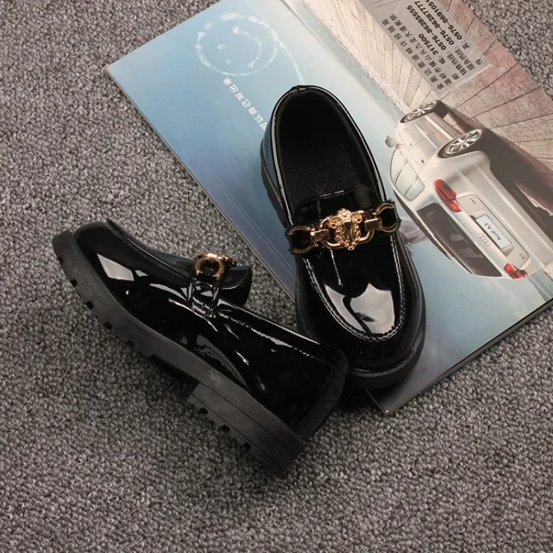 Baby Shoes Girl Small Leather Shoe Soft Soled Princess Shoe Student Performance Trend Sapato Infantil Para Menina Chaussure leather shoes girls shoes