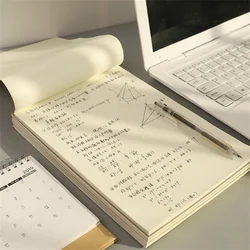 Carnet de croquis épais, carnet de croquis, calcul mathématique, papier à gratter blanc, papeterie pour étudiant, 40 feuilles 