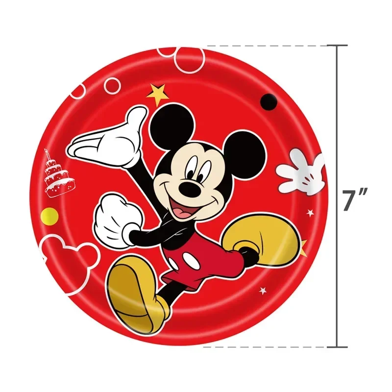 Disposable Tablecloth Disney's Mickey Mouse black and red birthday party paper towel tablecloth large