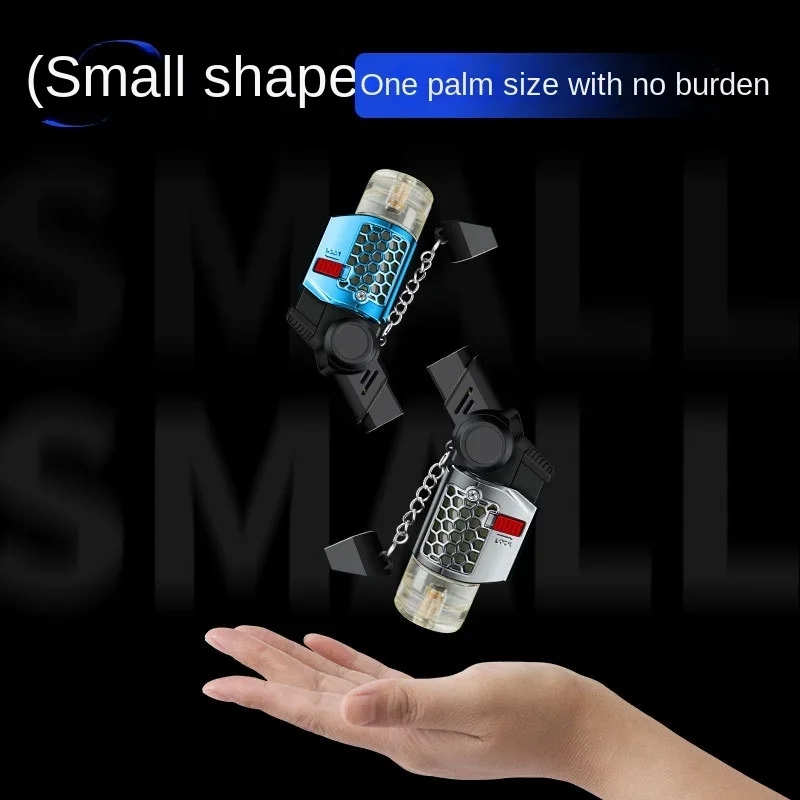 Creative Foldable Direct Injection Small Spray Gun with Adjustable Rotating Head Design, Compact and Portable Travel Lighter