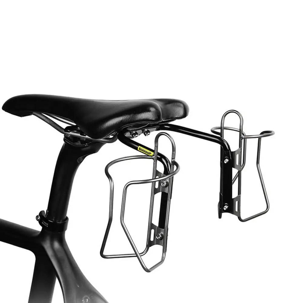 Demiawaking-Astuccio triangolare anteriore per bici con supporto di Borsa per sella da bicicletta 