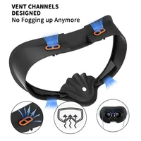 New Comfortable Adjustable Facial Replacement PU Leather Foam Bracket For Meta Quest 3S Interface Pad Cushion VR Accessories - Image 2