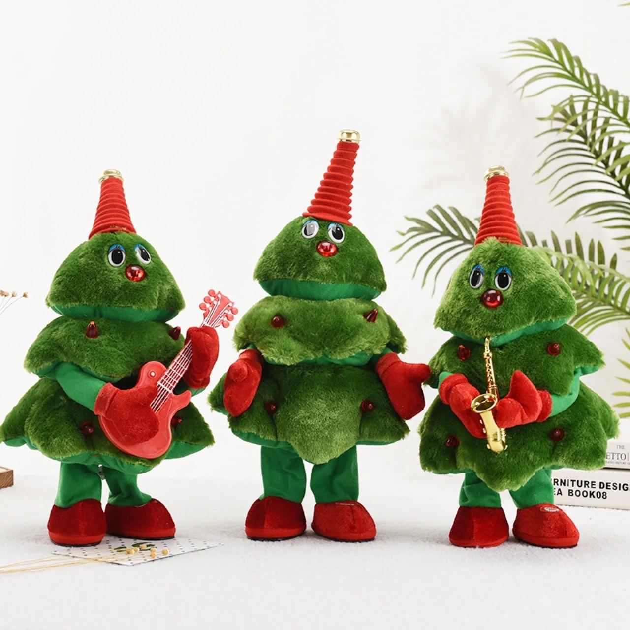 Christmas tree that can dance and sing Electric plush toys Funny toys Christmas gifts for kids plush toys
