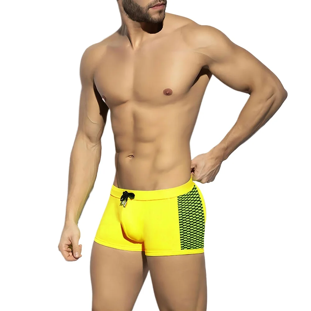 men's Swimwear Low Waist Surfing Trunk swim short sexy personality Swimsuit male pocket swimming beach board short men bathing swim trunks swim shorts men swimsuit