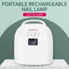 Rechargeable Nail Lamp 86W Wireless Gel Polish Dryer Red Light Manicure Light with Handle Cordless Nail UV LED Lamp 1