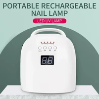 Rechargeable Nail Lamp 86W Wireless Gel Polish Dryer Red Light Manicure Light with Handle Cordless Nail UV LED Lamp 1