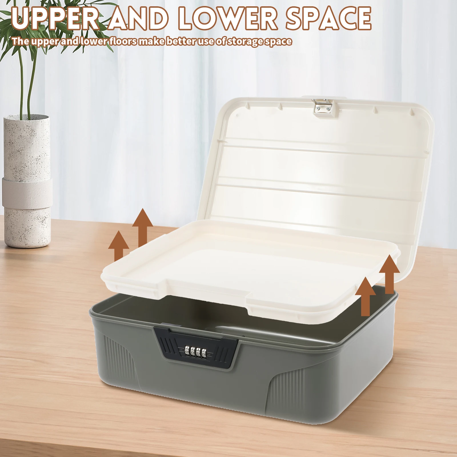 Portable ABS Digital Password Lock Safe Box