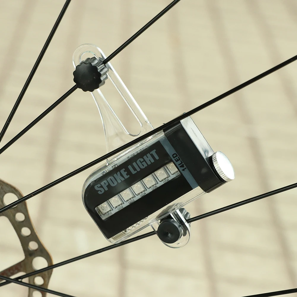 Bicycle Cycling Bike Tyre Tire Wheel Valve 14 LED Flash Spoke Warning Light