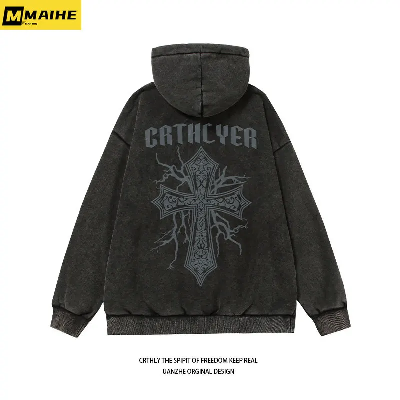 

Толстовка мужская оверсайз с капюшоном в стиле «Ретро»