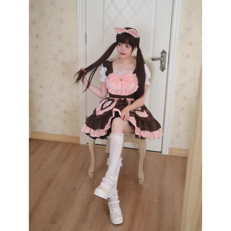 Halloween Cute Bunny Lolita Maid Cosplay Kleid für Damen, S-5XL 17 Halloween Cute Bunny Lolita Maid Cosplay Kleid für Damen, S-5XL 5