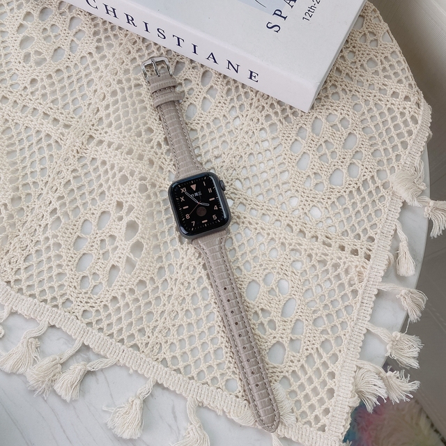 Slim Strap For Apple Watch SE7 6 5 42/44mm Leather Bracelet for Iwatch Band Series 4 3 2 1 38/40mm Accessories 41/45mm