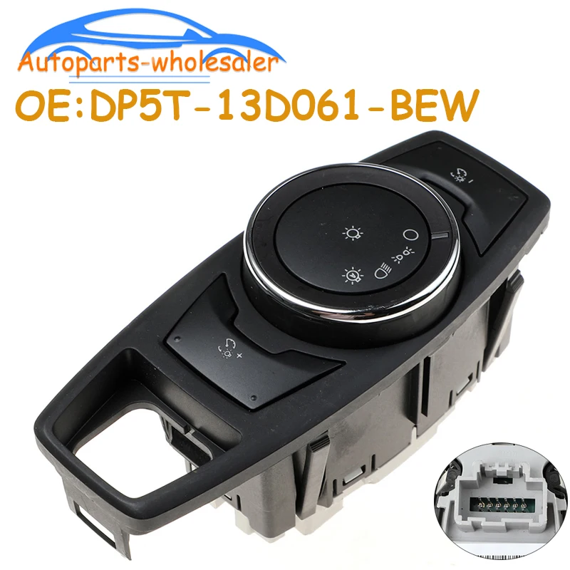 Car Headlight Switch Headlamp Fog Light Control Button For Ford Lincoln