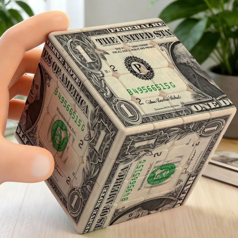 ZIINA STAR 달러 3x3 큐브, 달러 2x2 스피드 큐브, 1달러 4x4 UV 프린팅 엘리먼트 큐브 매직 큐브, 크리스마스 선물