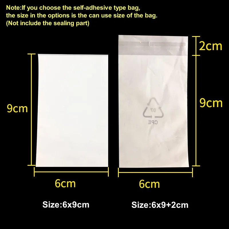 StoBag CPE Frosted Bags Open Top Self-adhensive Blank Plastic Packaging Pouch Sealed Storage for Phone Case Electronic Product Storage Bag