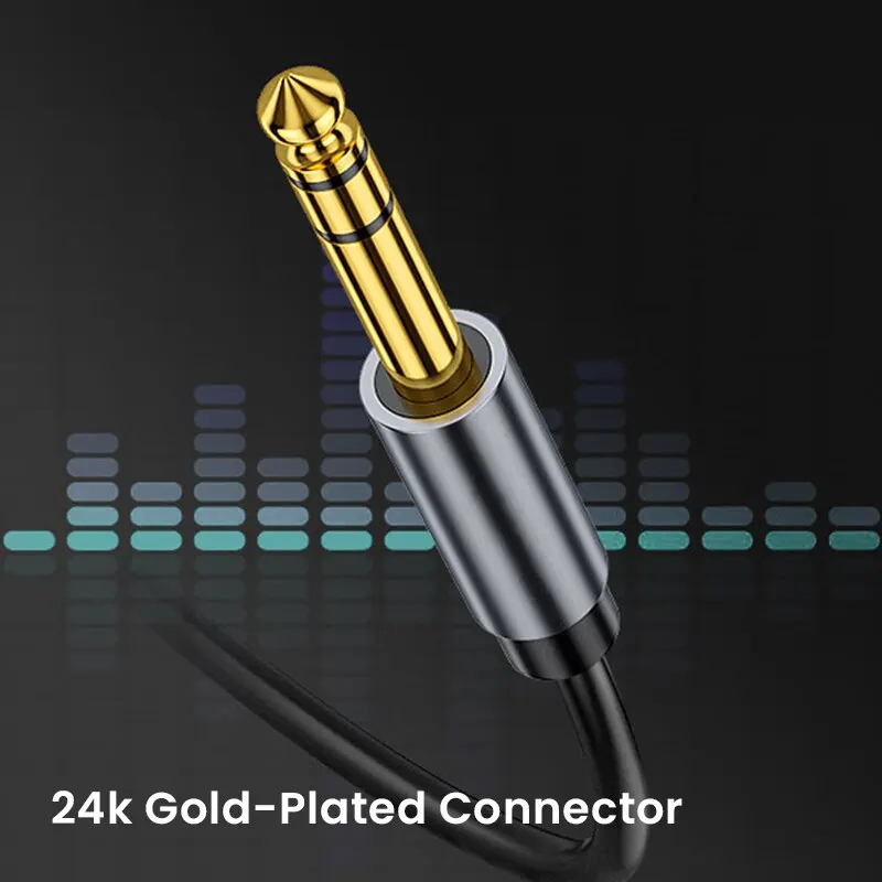 Premium 1/4 Inch Instrument Cable - High-Quality 6.35mm Mono Jack