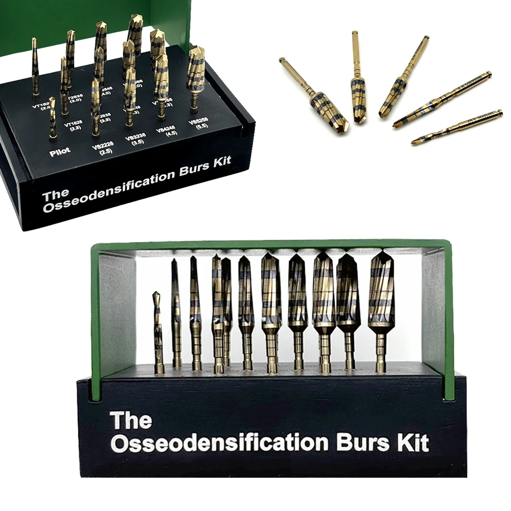 13 stücke Dental Osseodensification Burs Kit Implantat Bohrer Set für Oberkiefer Sinus Lift Dental Chirurgie Werkzeuge