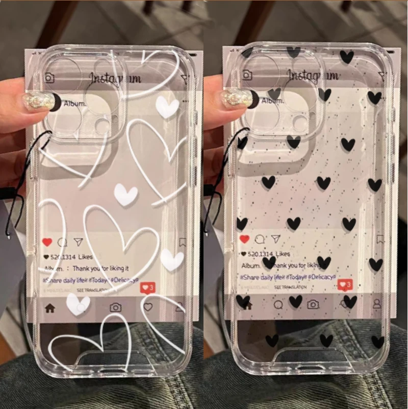Chic Love Heart Protective Phone Case