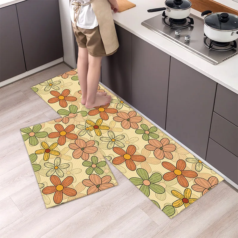 thumbnail image 1 of Felpudo de cocina de estilo bohemio americano, felpudo de entrada para sala de estar, alfombra para el hogar, dormitorio, piso, pasillo, balcón, alfombra antideslizante, 1 of 5