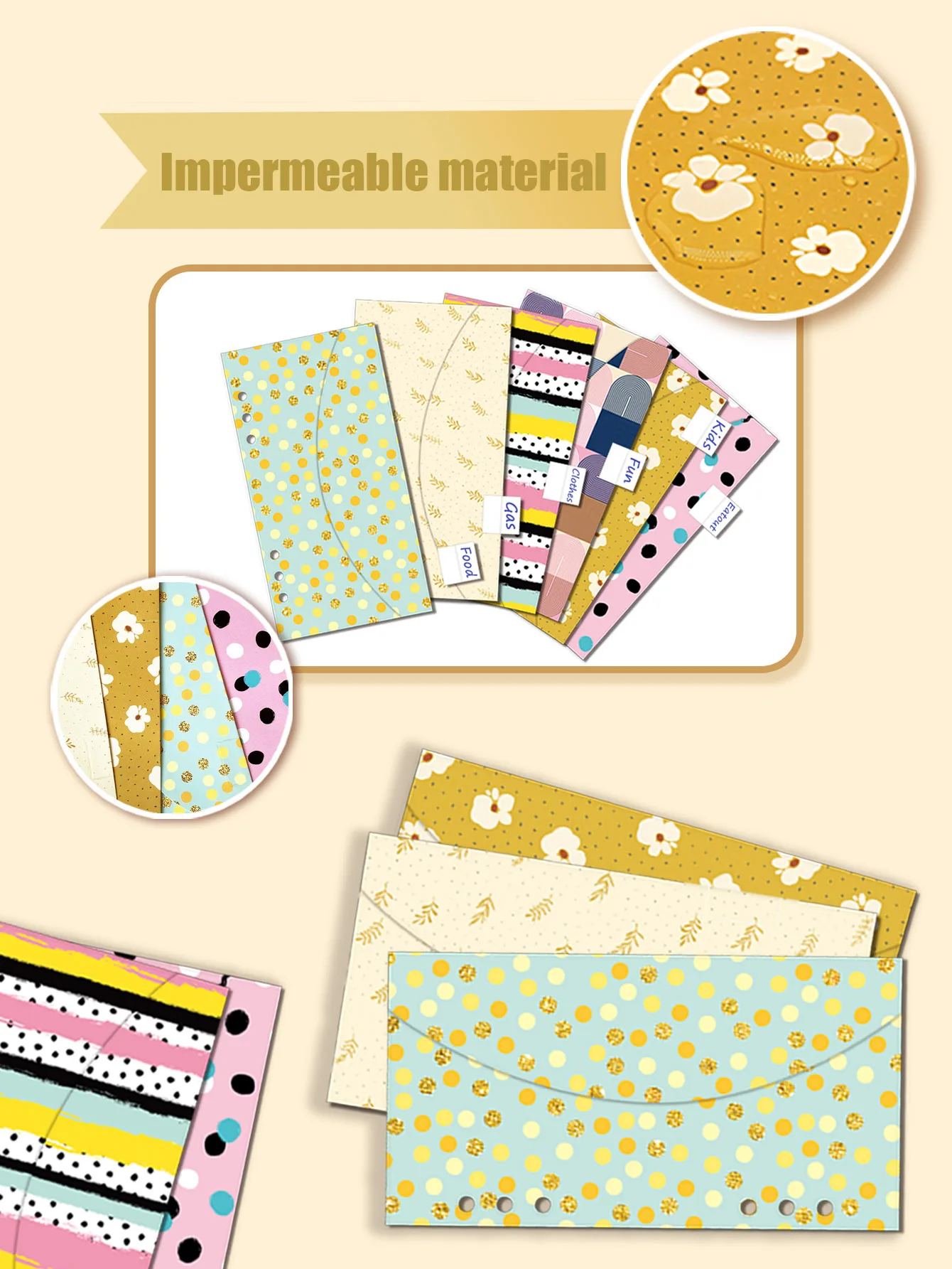Budget Envelopes Cash System A6 Cash Envelopes Budgeting A6 binder 6 Holes