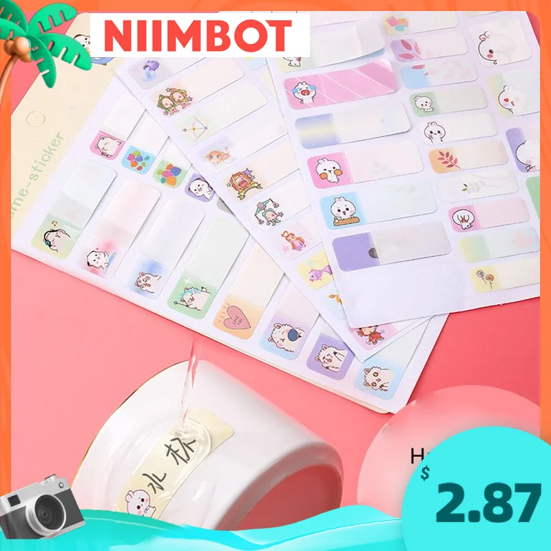 Customize name stickers waterproof personalized self adhesive labels