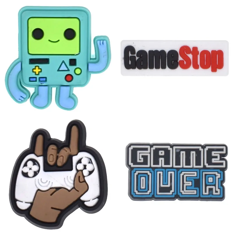 Game-Themed Shoe Charms for Crocs - Fun Sandal Accessories & Unique Shoe Decorations