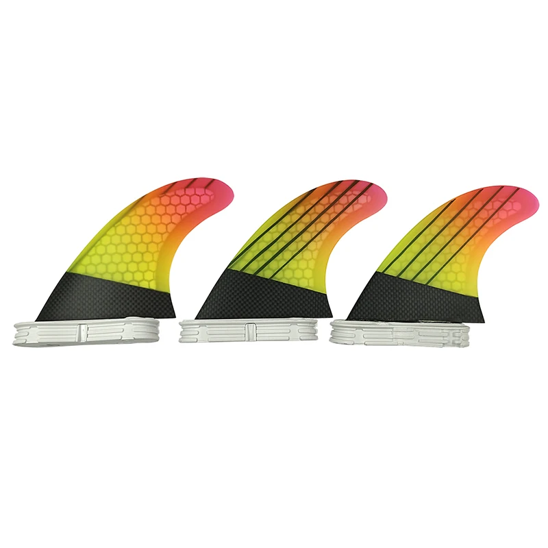 UPSURF FCS2 Fins G5/G7 Fin Surf Board Accessories Fibre Honeycomb Gradient  3pcs/set Paddle Board M/L Diving Accessories 0602455160850 виниловая пластинка john elton the diving board