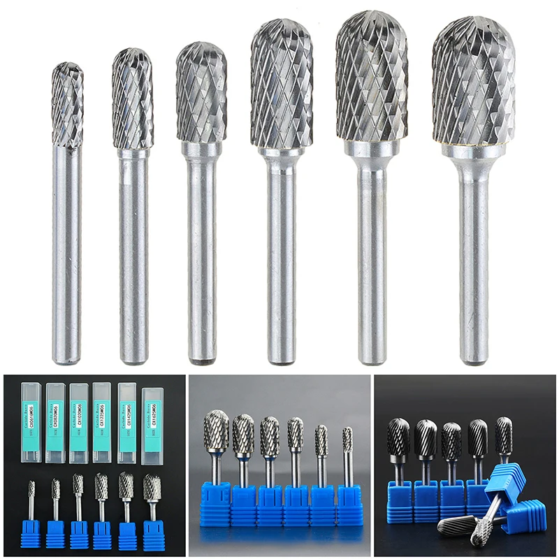 

Set 6-16mm Shank Tungsten Carbide Milling Cutter Rotary Brocas Steel Cone Diamond CNC Engraving Drill For Wood Carving Cut
