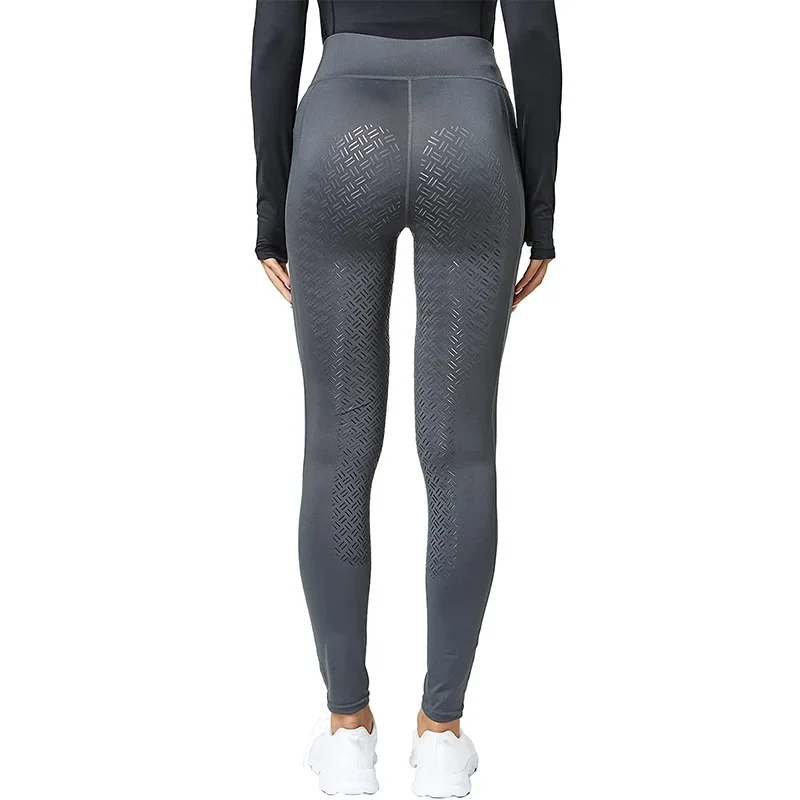 Full Seat Casual Breeches Equestrian Sportswear Elastic High Waist Tight Riding Pants Drip Slip Pants Horse Riding Clothes 4