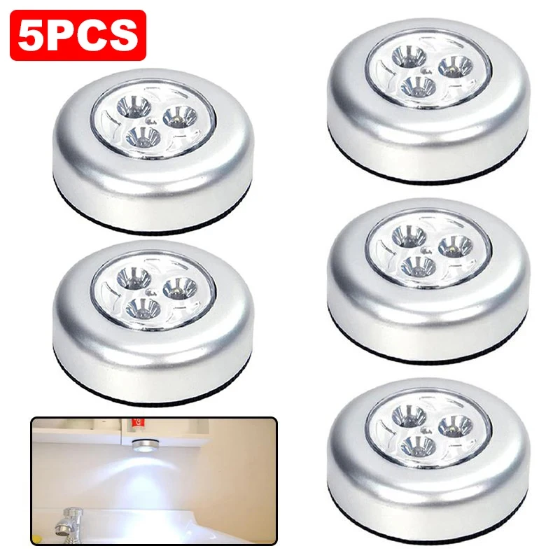 LED Light 5PCS Night Wireless Under Cabinet Wall Bedside Lamp