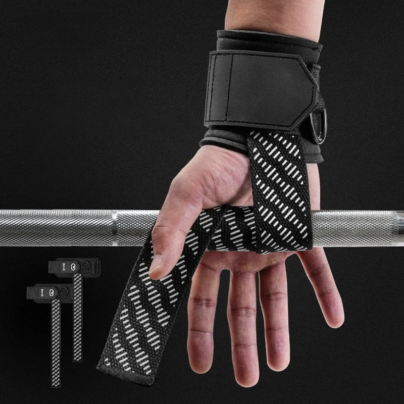 Enhanced Grip Support Weightlifting Bands - Adjustable Gym Wrist Straps
