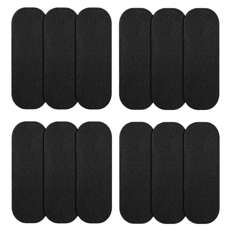12PCS Ceiling Fan Filter Activated Coconut Shells Carbon Air Filters Self-Adhesive Ceiling Fan Blade Top Keeps Air Fresh