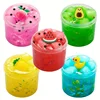 70ML Jelly Cube Crunchy Slime Clear Super Soft Non-Sticky Stress Toy fruit Charms Crystal Sludge Birthday Gift Party Favors 1