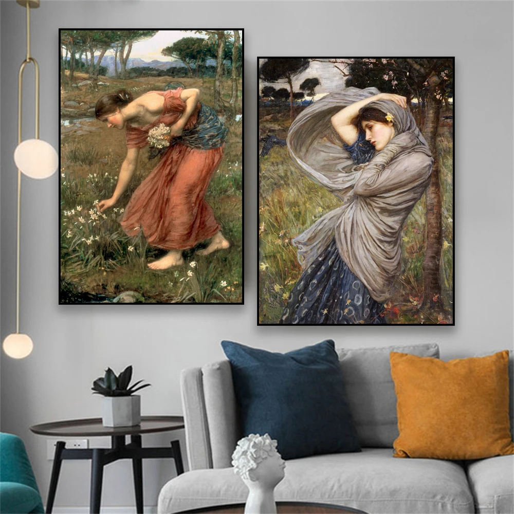 Reproduction Tableau Ophélie Par Waterhouse - Toile Roulée - Impression HD Giclée
