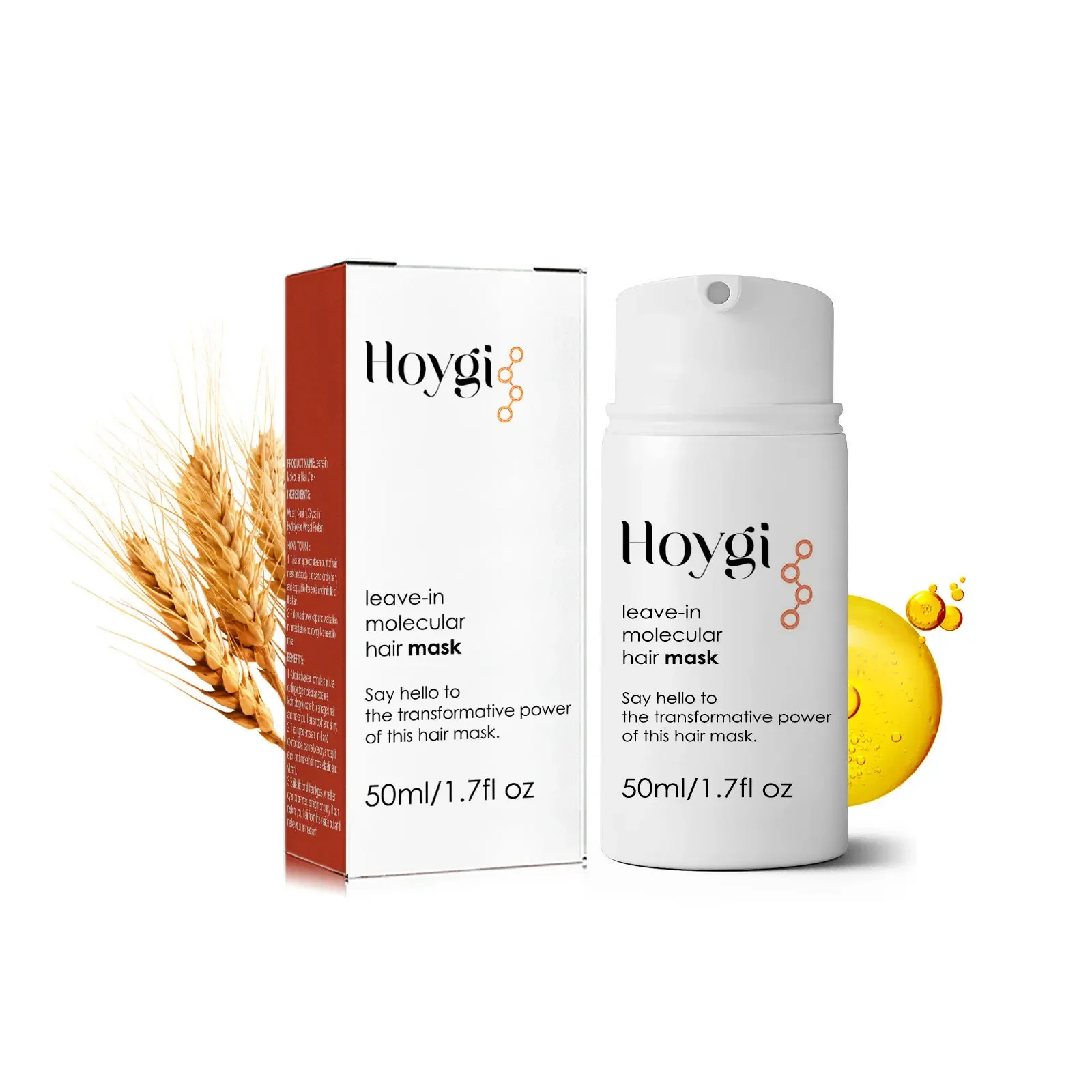 50ml Hoygi Wash-Free Hair Care Mask Repair Hair Tail Hot Dyeing Damaged Dry Manic Soft Lasting Fraud Repair Moisturizing Hair