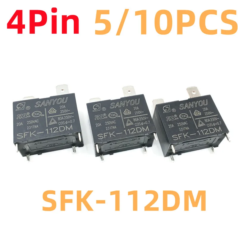 NEW SANYOU Relays 5PCS/10PCS SFK-112DM Air Conditioning Relay 4Pin 20A 250VAC